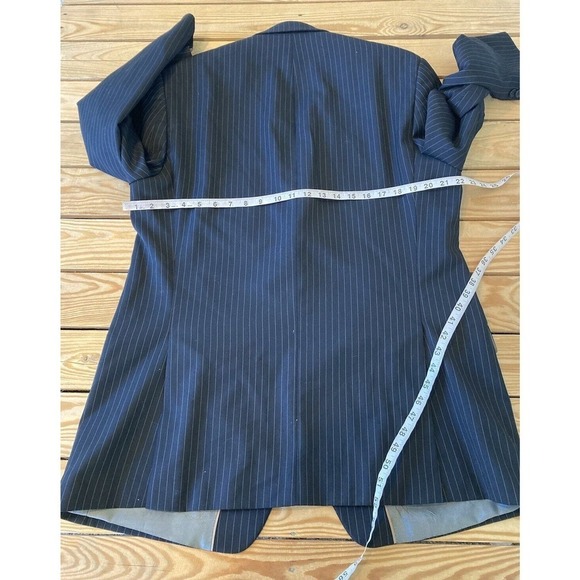 Michael Kors 2 Piece Pin Stripe Suit Size 44L Men’s Black - Picture 8 of 14